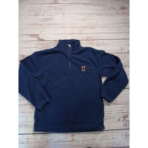 Red Oak Sportswear Sweater Men's Medium Blue Long Sleeve Fleece pullover